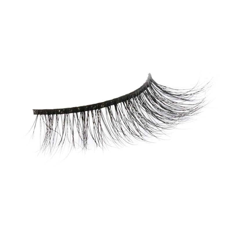 High-quality Mink Fur 3D Strip Lashes with Private Box and Customized Logo in the US JN115